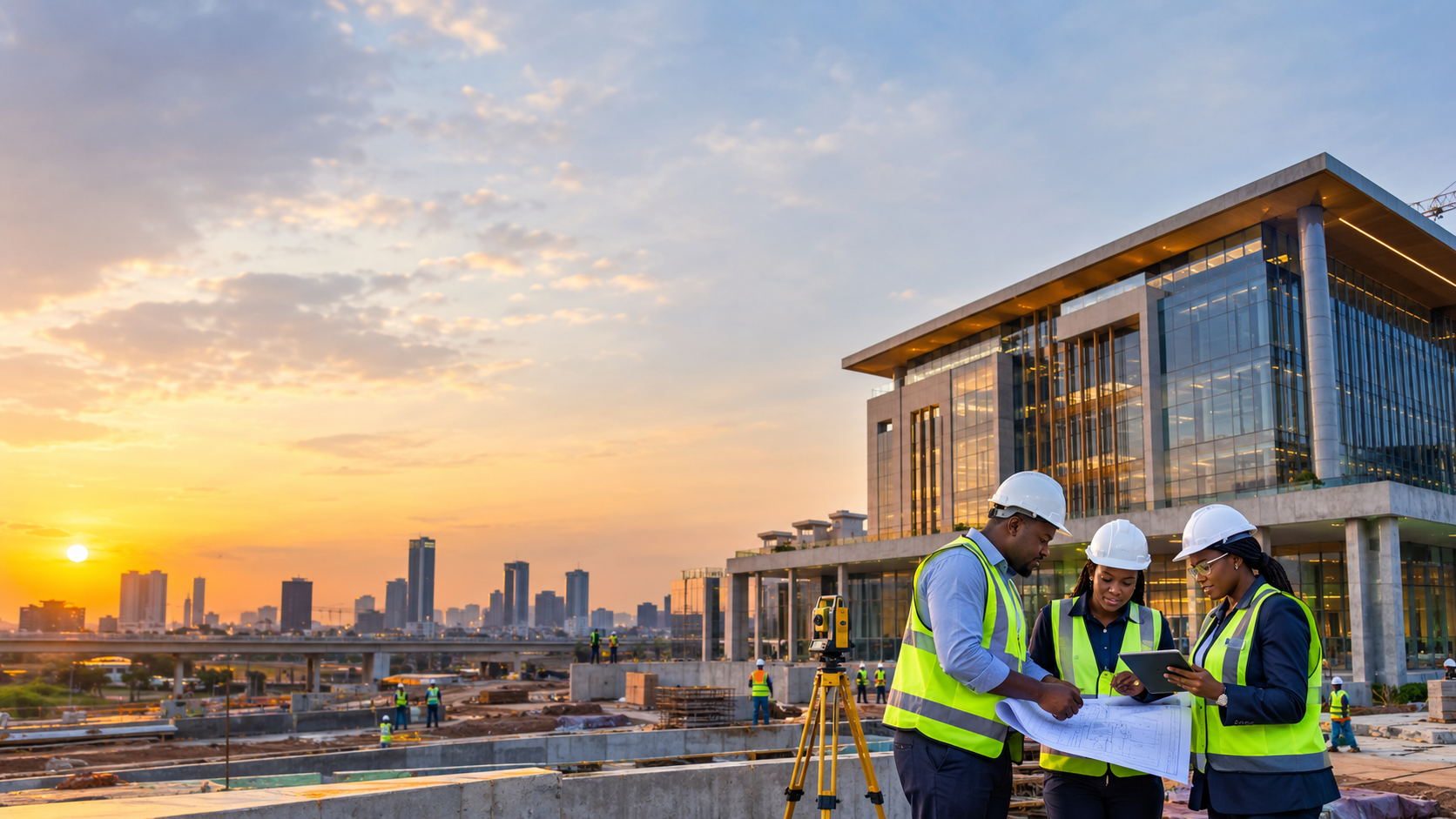 Engineering professionals connecting physical infrastructure with digital engineering information